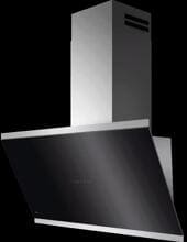 AEG GV77D91SL Dunstabzugshaube Kopffreihaube, 90cm breit Hob²Hood-Funktion SilenceTech 3 Leistungsstufen 2 Intensivstufe Edelstahl/Schwarz