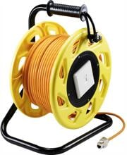 50 Meter SpeaKa Professional SP-8905332 RJ45 Netzwerk-Kabeltrommel Verlängerungskabel Monitor Adapter