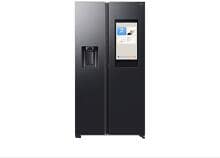 Samsung RS90F66BEFEF Side-by-Side Stand-Kühl-Gefrierkombinatio 91,2cm breit 614 Liter NoFrost+ Wassertank WiFi Eis- und Wasserspender Premium black steel