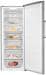 Exquisit GS380-NF-H-050D Stand-Gefrierschrank 71cm breit 380 Liter NoFrost LED Beleuchtung Schnellgefrieren Temperatureinstellung Edelstahloptik
