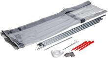 Isabella Erweiterungs-Modul 2 für Flex Grey Windschutz 154x140cm Fenster oben grau
