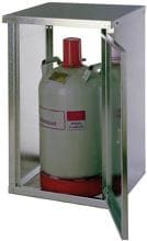 GOK Gasflaschenschrank Flaschenschrank Gaskasten Schutzschrank 1x11kg Stahl