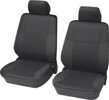 HP Autozubehör Malta Schonbezug Sitzbezug Fahrersitz Beifahrersitz 4tlg. Polyester grau