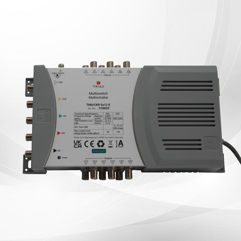 Triax TMS/CKR 5x12S MS NT Einzel-Multischalter 4SAT+1terr. Eingang 12-fach