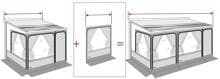 Fiamma Privacy Room F45 Frontwand-Erweiterung Erweiterungsstreifen für Van 100cm Camping