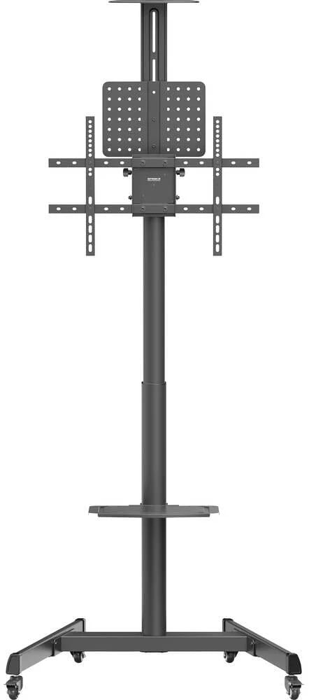 SpeaKa Professional SP-TVC-1300 TV-Rollwagen mit Handkurbel für 37-75" Fernseher schwarz matt