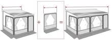 Fiamma Privacy Room F45 Frontwand-Erweiterung Erweiterungsstreifen für Van 100cm Camping