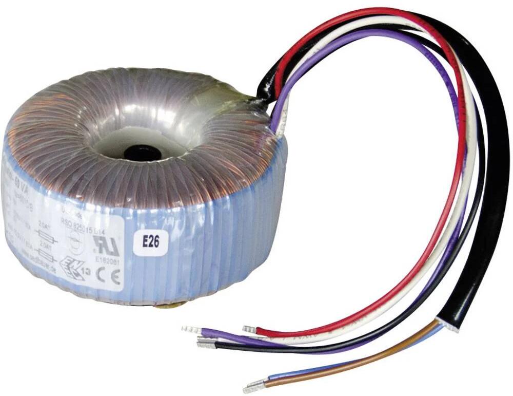 Sedlbauer 825023 Ringkerntransformator 1x 230V 2x22V/AC 75VA 1,71A