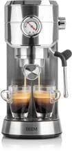 BEEM Espresso Ultimate Espresso-Siebträgermaschine 1450 Watt 1 Liter Wassertank Edelstahl/schwarz