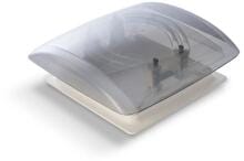 MPK VisionVent S eco Modell 27 Dachhaube Insektenschutz Verdunkelungssystem Dauerlüftung 28x28cm Rauchglas beige
