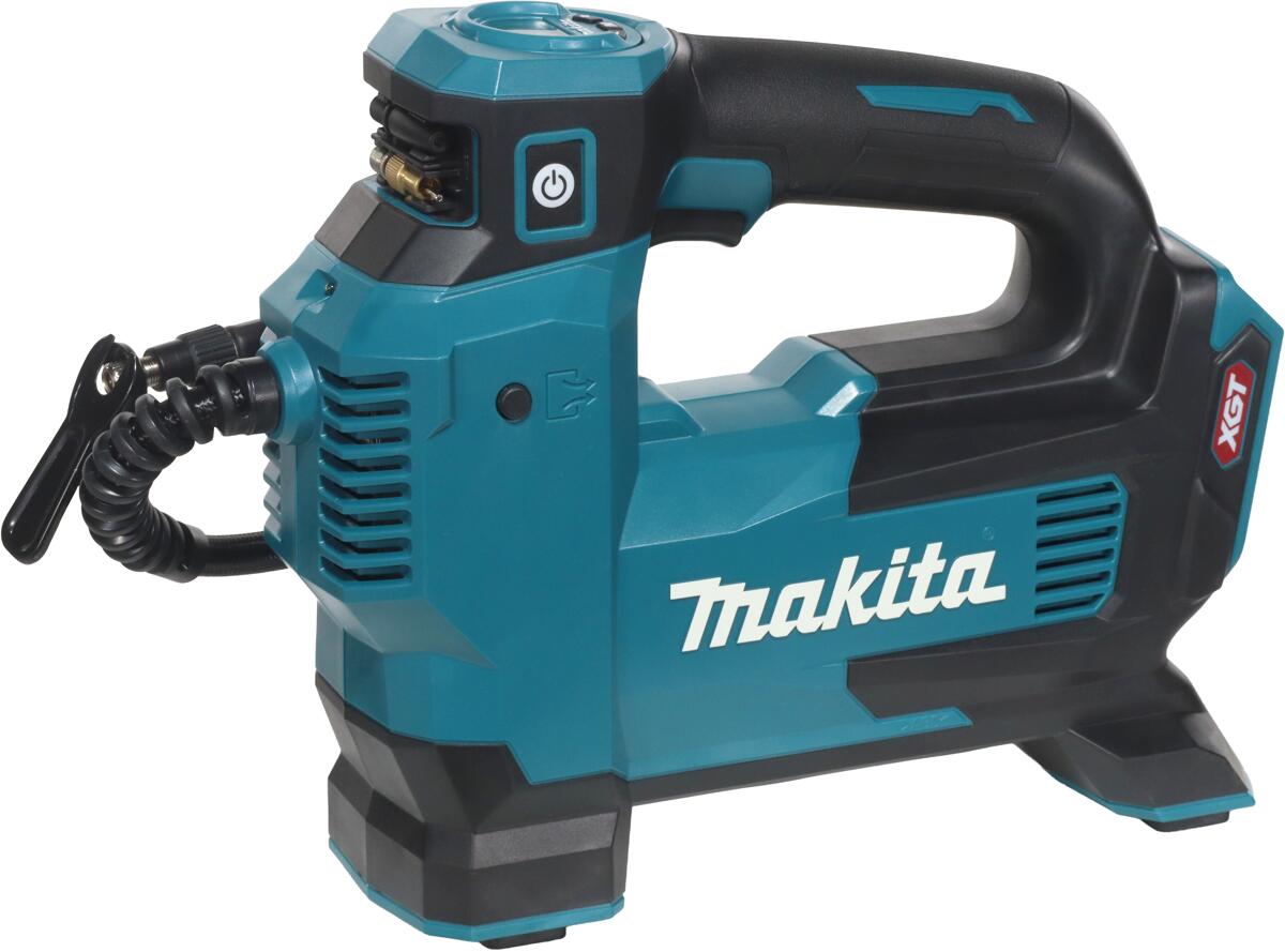 Makita MP001GZ Akku-Druckluft-Kompressor Luftpumpe Reifen Pool 40V 11,1bar 24l/min ohne Akku blau