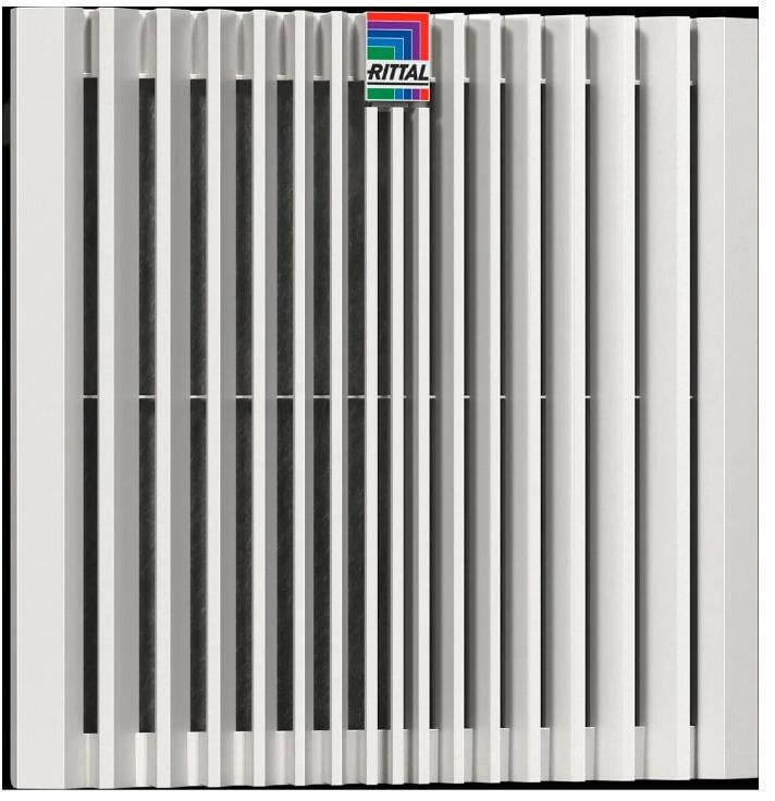 Rittal SK Blue e+ Filterlüfter 110/125cbm 204x204x105mm lichtgrau