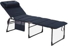 Crespo AP/363 Air Deluxe Campingliege Gartenliege Sonnenliege Outdoor blau