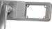 EffEff 495108----91B86 Codeschloss Türsicherung Zahlencode Ausführung A 38-50mm silber