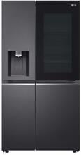 LG GSXB90MCDE Side-by-Side Stand-Kühl-Gefrierkombination 91,3cm breit 635 Liter Door-in-Door Eis Wasserspender Festwasseranschluss WLAN matte black