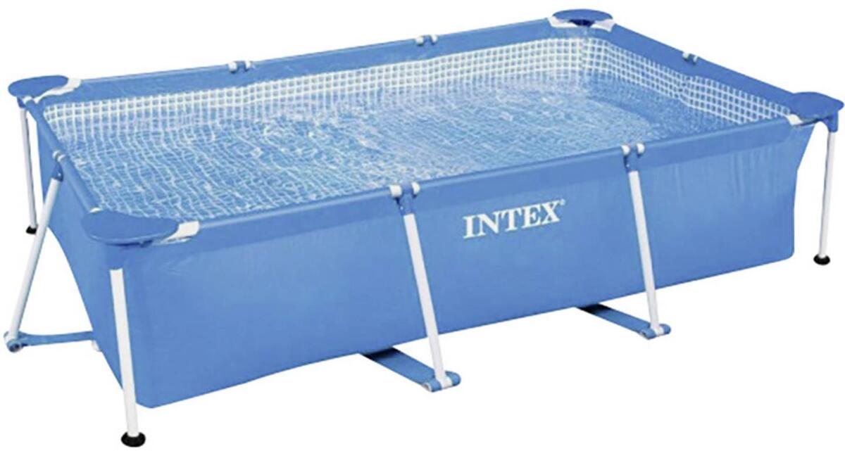 Intex 28272NP Family III Frame Pool Familienpool Aufstellpool 300x200x75cm Metal Frame OHNE Filterpumpe 3834 Liter blau
