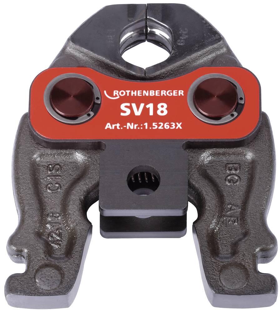 Rothenberger 015263X Pressbacke Presszange Rohrdurchmesser 18mm schwarz