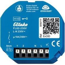 Eltako FL62-230V Funk-Lichtaktor Zentralsteuertaster 10A/250V AC Stromstoßschalter 1 Schließer blau