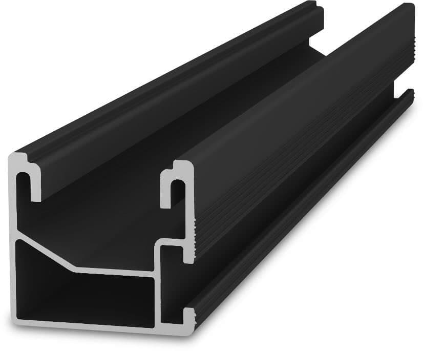 K2 Systems SingleRail 36 Montageschiene Anbindung seitlich Länge 480cm Aluminium schwarz