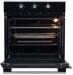 PKM EBO6-60AF Einbau-Backofen 59,5cm breit 60 Liter Airfry-Funktion Timer ECO-Funktion schwarz