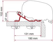Fiamma F65/F80 Markisen-Adapter für Kit Standard Camping Wohnmobil Caravan