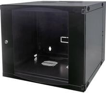 Intellinet 713764 19" Wandgehäuse Netzwerkschrank Serverschrank Stahl Sicherheitsglas 45x46x54cm schwarz grau