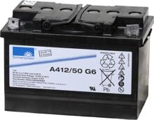 GNB Sonnenschein A412/50 G6 Bleiakku 12V 50Ah Blei-Gel M6-Schraubanschluss schwarz