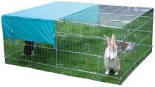 Kerbl 83172 Freilaufgehege Käfig Sonnenschutz 144x112x60cm Hasen Kaninchen