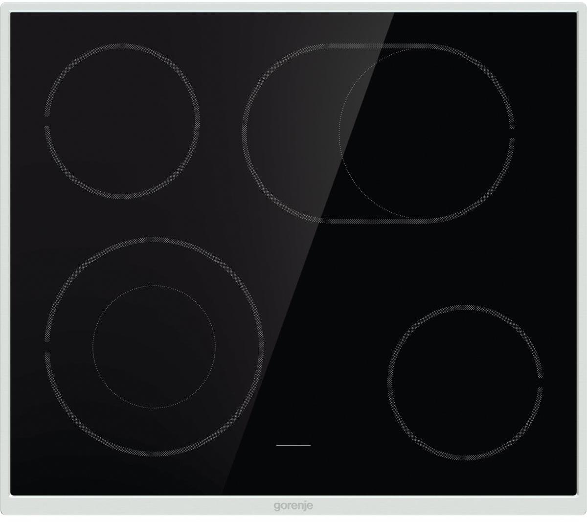 NICHT AUTARK Gorenje ECD 643 BX Glaskeramik-Kochfeld 60cm breit Edelstahlrahmen schwarz