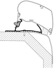 Thule Laika Ecovip Markisen-Adapter für Omnistor 9200/6300 Camping Wohnwagen