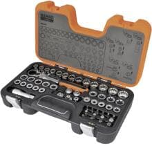 Bahco S530T Durchsteck-Steckschlüsselsatz Bithalter 53tlg SLine Koffer