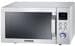 Severin MW 7774 Stand-Mikrowelle 25 Liter 48,3cm breit 900 Watt Grill Heißluft-Funktion Pizzafunktion silber