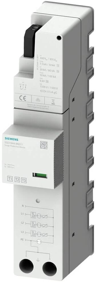 Siemens 5SD74448KK11 Überspannungsableiter für TN-S und TT-Systeme 7,5kA