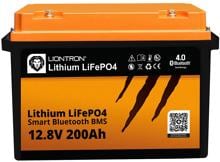 Liontron LiFePO4 LX Arctic Lithium Batterie Versorgungsbatterie 12,8V 200Ah Smart Bluetooth BMS Camping