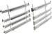 Bosch Siemens 00708572 Vollauszug 4-fach silber