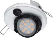 Dometic Light L20RM LED Einbauspot mit Schalter 12V 1 Watt schwenkbar silber