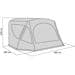 Reimo Adria Action Air aufblasbares Vorzelt für Adria Action 361 400x235x290cm Camping Wohnwagen grau weiß