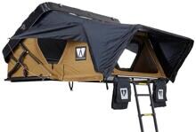 Vickywood MIGHTY OAK 160 Hybrid-Dachzelt Autodach-Zelt mit Hartschale Camping gold braun