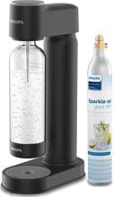 Philips GoZero Wassersprudler Wasseraufbereiter Soda 1 Liter PET-Flasche CO2-Zylinder schwarz