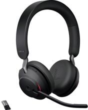 Jabra Evolve2 65 MS Over Ear Headset Telefonkopfhörer Bluetooth USB-C Lautstärkeregelung schnurlos schwarz