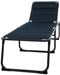 Travellife Barletta Campingliege Sonnenliege Strandliege Gästebett mit Kissen Garten Outdoor blau