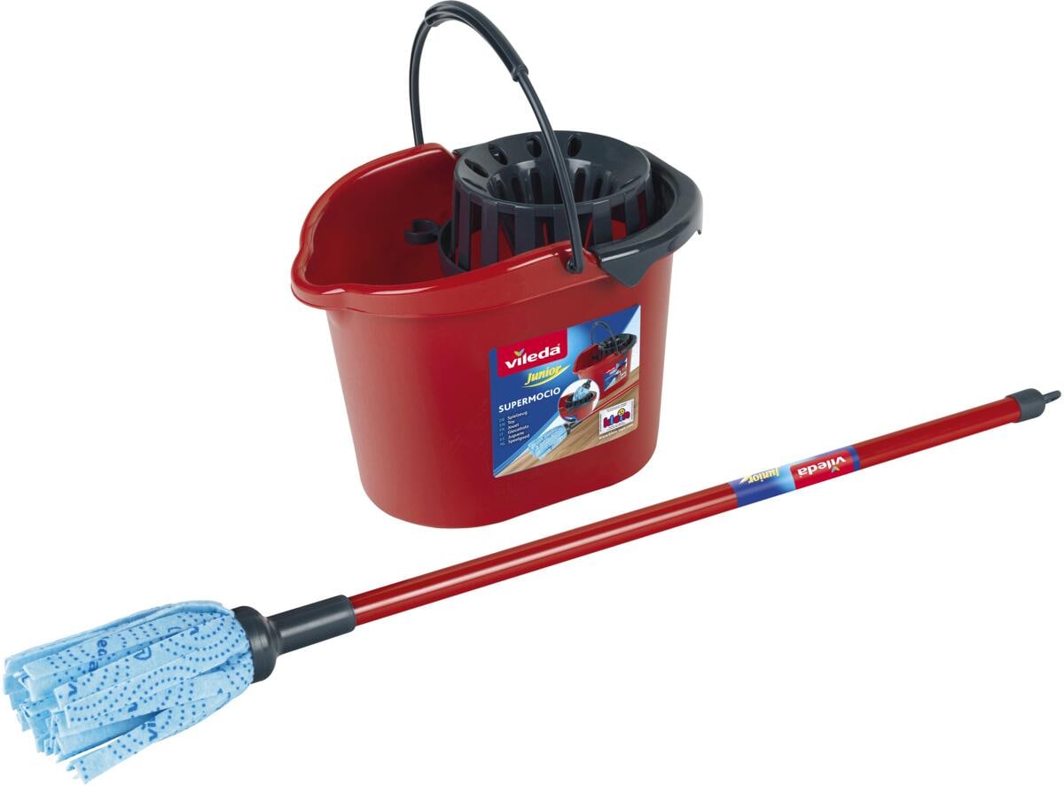 24 Stück Theo Klein 6722 Vileda Wischmopp und Eimer Wischmopp-Set Reinigungsset ab 3 Jahren