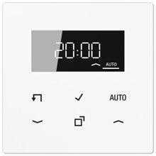 Jung LS1750DWW Timer Zeitschalter Standard mit Display Jalousien Rollläden Markise Beleuchtung alpinweiß