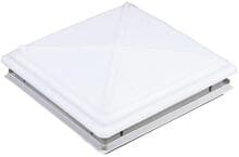MPK Modell 46 Dachhaube Dachfenster Rollo 40x40cm Camping Wohnwagen Wohnmobil Dauerlüftung Milchglas beige