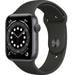 Apple Watch Series 6 Smartwatch Fitness-Uhr Aluminiumgehäuse 44mm Sport Armband Bluetooth WLAN schwarz