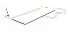 Etherma Lava-Desk-Zone-W Arbeitsplatzheizung-Set Lava-Desk Top & Sub Tisch-Infrarotheizung 230V weiß