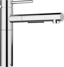 Blanco Alta-S II Einhebelmischer 140 schwenkbarer Auslauf Hochdruck chrom
