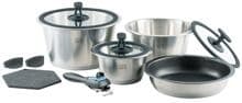 Cookvision Starter Kochset Kochgeschirr Caminggeschirr Edelstahl 11-teilig