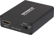 SpeaKa Professional SP-AE-H/TC-04v2 HDMI Audio Extraktor Konverter Wandler Toslink Cinch schwarz