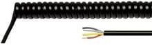 Helukabel 86343 Spiralkabel Leitung 2-8 Meter H05BQ-F 4G 0,75 mm² schwarz